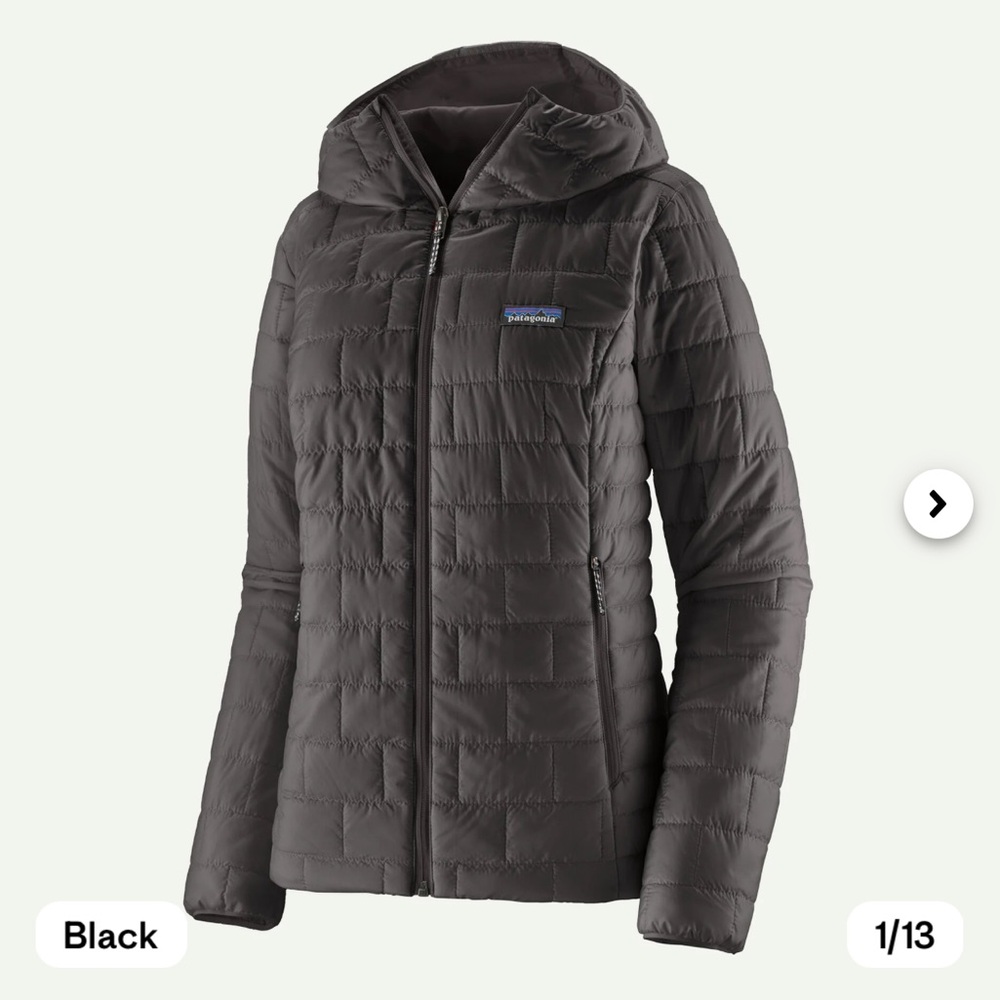 Patagonia Nano Puff Hoody, Black, Women’s XS